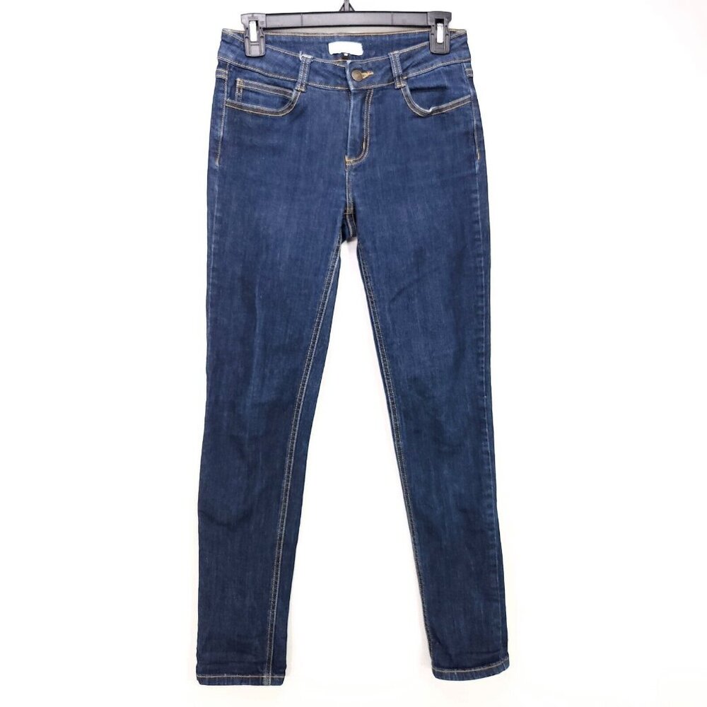 Galeries Lafayette Skinny Jeans Dark Wash Denim Womens Size 38 Stretch Comfort
